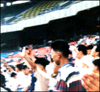 잠실 주 경기장에서 열린 집회 모습